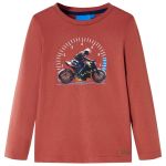Tricou cu mâneci lungi pentru copii, henna, 92 GartenMobel Dekor