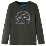 Tricou cu mâneci lungi pentru copii, kaki, 104 GartenMobel Dekor
