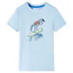Tricou pentru copii, albastru deschis, 140 GartenMobel Dekor