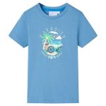 Tricou pentru copii, albastru mediu, 116 GartenMobel Dekor