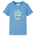 Tricou pentru copii, albastru mediu, 140 GartenMobel Dekor
