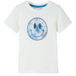 Tricou pentru copii, ecru, 92 GartenMobel Dekor