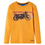 Tricou pentru copii cu mâneci lungi, ocru, 104 GartenMobel Dekor