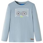 Tricou copii mâneci lungi,, albastru deschis, 116 GartenMobel Dekor