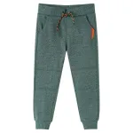 Pantaloni de trening pentru copii, verde închis, 92 GartenMobel Dekor
