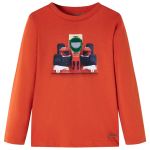 Tricou de copii mâneci lungi, portocaliu, 104 GartenMobel Dekor