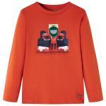 Tricou de copii mâneci lungi, portocaliu, 92 GartenMobel Dekor