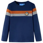 Tricou pentru copii cu mâneci lungi, bleumarin, 116 GartenMobel Dekor