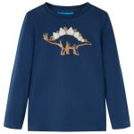Tricou pentru copii cu mâneci lungi bleumarin 104 GartenMobel Dekor