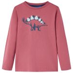 Tricou pentru copii cu mâneci lungi roșu închis 92 GartenMobel Dekor
