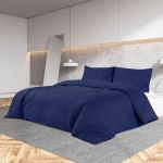 Set cu husă de pilotă, bleumarin, 225x220 cm, microfibră GartenMobel Dekor