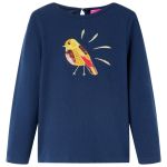 Tricou cu mâneci lungi pentru copii bleumarin 128 GartenMobel Dekor