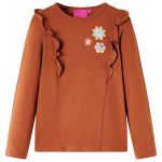Tricou pentru copii cu mâneci lungi, coniac, 116 GartenMobel Dekor