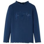 Tricou pentru copii cu mâneci lungi, bleumarin, 116 GartenMobel Dekor