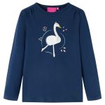 Tricou pentru copii cu mâneci lungi, bleumarin, 140 GartenMobel Dekor
