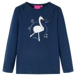 Tricou pentru copii cu mâneci lungi, bleumarin, 92 GartenMobel Dekor