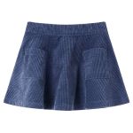 Fustă pentru copii cu buzunare, velur, bleumarin, 104 GartenMobel Dekor