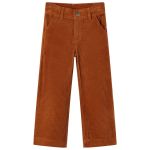 Pantaloni copii din velur, coniac, 116 GartenMobel Dekor