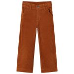Pantaloni copii din velur, coniac, 92 GartenMobel Dekor