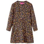 Rochie pentru copii cu mâneci lungi, bleumarin, 104 GartenMobel Dekor