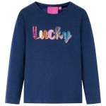 Tricou de copii cu mâneci lungi, bleumarin 104 GartenMobel Dekor