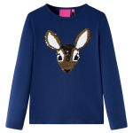 Tricou pentru copii cu mâneci lungi, bleumarin 116 GartenMobel Dekor