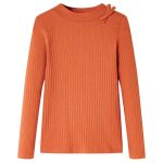 Tricou pentru copii cu mâneci lungi, portocaliu ars, 104 GartenMobel Dekor