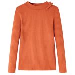 Tricou pentru copii cu mâneci lungi, portocaliu ars, 92 GartenMobel Dekor