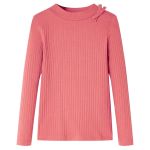 Tricou pentru copii cu mâneci lungi, roz antichizat, 128 GartenMobel Dekor