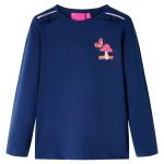 Tricou cu mâneci lungi pentru copii, bleumarin, 92 GartenMobel Dekor