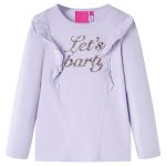 Tricou pentru copii cu mâneci lungi, lila, 104 GartenMobel Dekor