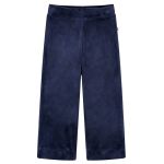 Pantaloni de copii din catifea, albastru închis, 104 GartenMobel Dekor