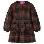 Rochie pentru copii cu mâneci lungi, coniac, 104 GartenMobel Dekor