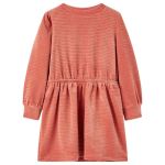 Rochie pentru copii cu mâneci lungi, roz mediu, 116 GartenMobel Dekor