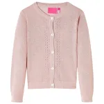 Cardigan pentru copii tricotat, roz deschis, 116 GartenMobel Dekor