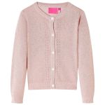 Cardigan pentru copii tricotat, roz deschis, 92 GartenMobel Dekor