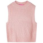 Vestă pulover pentru copii tricotată, roz deschis, 116 GartenMobel Dekor