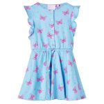 Rochie de copii cu nasturi fără mâneci, albastru 128 GartenMobel Dekor