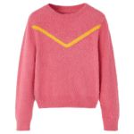 Pulover pentru copii tricotat, roz antichizat, 116 GartenMobel Dekor