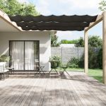 Copertină verticală, antracit, 60x420 cm, țesătură Oxford GartenMobel Dekor