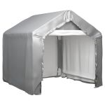 Cort de depozitare, gri, 180x180 cm, oțel galvanizat GartenMobel Dekor