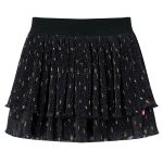 Fustă pentru copii cu volane, negru, 140 GartenMobel Dekor