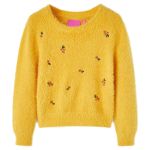 Pulover pentru copii tricotat, ocru, 104 GartenMobel Dekor