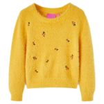 Pulover tricotat pentru copii, ocru, 140 GartenMobel Dekor