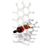 Suport sticle de vin pentru 15 sticle, argintiu, aluminiu  GartenMobel Dekor