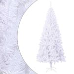 Brad de Crăciun artificial L 240 cm, alb GartenMobel Dekor