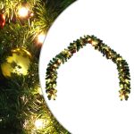 Ghirlandă de Crăciun decorată cu globuri și lumini LED, 20 m GartenMobel Dekor