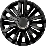 Set capace roti auto Cridem Royal RC 4buc - Negru/Crom - 16'' Garage AutoRide