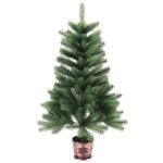 Brad de Crăciun artificial, ace cu aspect natural, 90 cm, verde GartenMobel Dekor