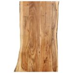 Blat de masă, 100x(50-60)x2,5 cm, lemn masiv de acacia GartenMobel Dekor